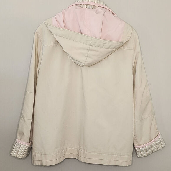 Braeton Ivory with Pink Accents Full Zip and Lined Women's SZ L - Picture 2 of 4